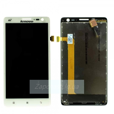 Дисплей для Lenovo S856 + touchscreen, белый