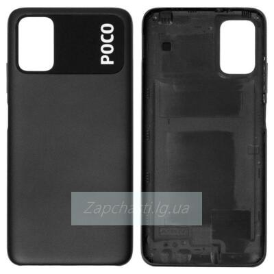Задняя крышка для Xiaomi Poco M3 (Черный)