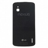 Задняя крышка LG E960 Nexus 4, черная, без рамки