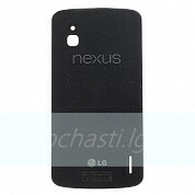 Задняя крышка LG E960 Nexus 4, черная, без рамки
