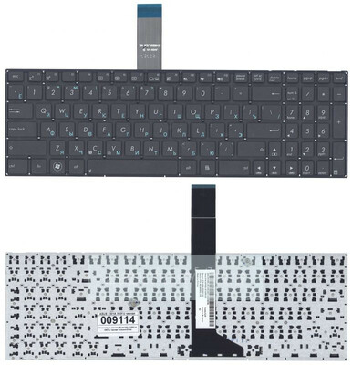 Клавиатура для ноутбука ASUS (X501, X550, X552, X750 series) rus, black, без фрейма, с креплениями