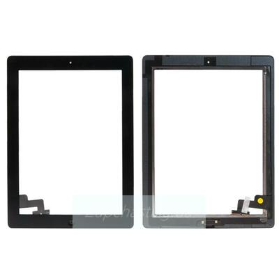 Тачскрин для iPad 2 черный, полный комплект, оригинал (Китай)