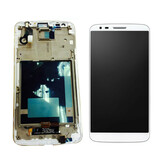 Дисплей для LG D800 G2/D801/D803 + touchscreen, белый, 34 pin, с передней панелью, оригинал (Китай)