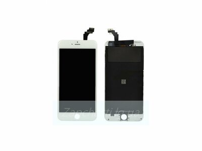 Дисплей для iPhone 6 Plus + тачскрин белый с рамкой (TianMa)