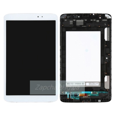 Дисплей для LG V500 G Pad 8.3 + touchscreen, Wi-Fi версия, белый, с передней панелью, оригинал (Китай)