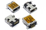 Разъем зарядки Mini USB 10pin (Alcatel/Philips) тип 3