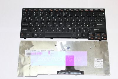 Клавиатура для ноутбука LENOVO (S10-3S, S100, S110) rus, black, black frame