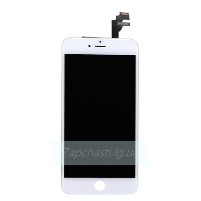 Дисплей для iPhone 6 Plus + тачскрин белый с рамкой (ориг LCD)