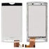 Тачскрин для Sony Ericsson X10 Xperia белый, с передней панелью