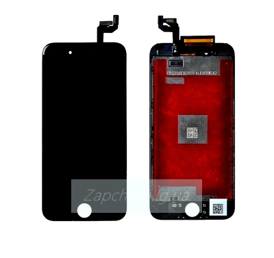 Дисплей для iPhone 6S + тачскрин черный с рамкой (In-Cell)