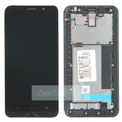 Дисплей для Asus Zenfone 2 (ZE551ML) в рамке + тачскрин (черный)