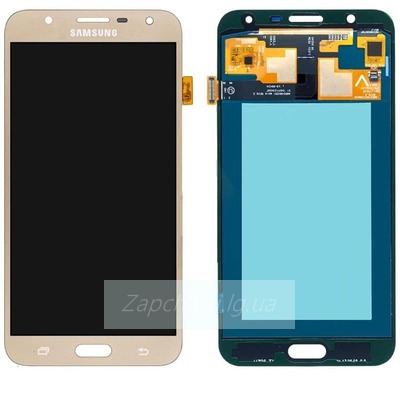 Дисплей для Samsung J701 Galaxy J7 Neo + тачскрин (золотой) (OLED)
