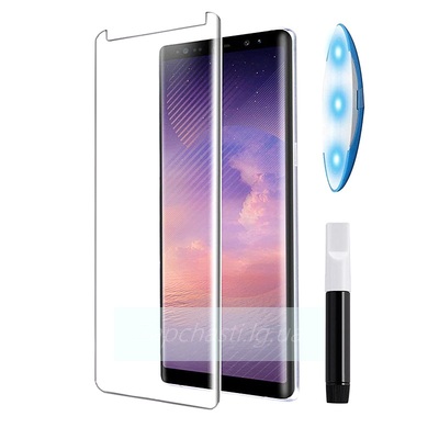 Защитное стекло для Samsung N960F (Note 9) (клей, лампа)