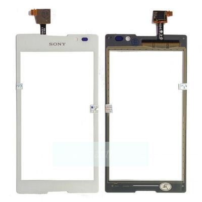 Тачскрин для Sony D2302 / D2303 / D2305 / D2306 / S50h / Xperia M2 Dual, белый, оригинал (Китай)