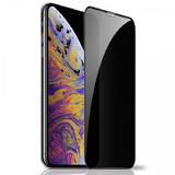Защитное стекло Антишпион для iPhone Xs Max/11 Pro Max (Закалённое, полное покрытие) Черное