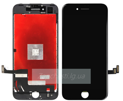 Дисплей для iPhone 7 Plus + тачскрин черный с рамкой (copy LCD)