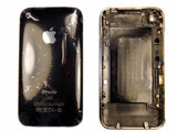 Задняя крышка для iPhone 3G 16GB в сборе с хром. рамкой (черный)