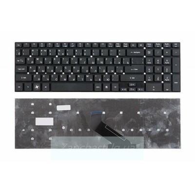 Клавиатура для ноутбука ACER (AS: 5755, 5830, E1-522, E1-532, E1-731, V3-551, V3-731) rus, black, без фрейма