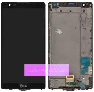 Дисплей для LG X Power (K220DS) (5.3") в рамке + тачскрин (черный) (ORIG LCD)
