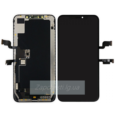 Дисплей для iPhone XS Max + тачскрин черный с рамкой (OLED GX)