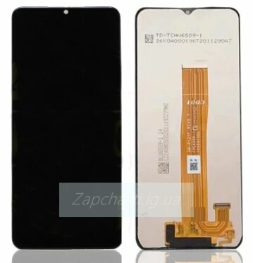 Дисплей для Samsung A125F Galaxy A12 в рамке + тачскрин (черный) ОРИГ 100%