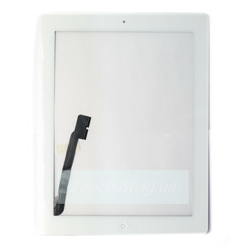Тачскрин для iPad 3 / 4 / NEW + кнопка HOME (белый)