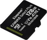 Карта памяти MicroSDHC 128GB Kingston Canvas Select Plus A1 100MB/s Class 10 c SD адаптер