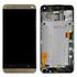 Дисплей для HTC 801e One M7 + touchscreen, чёрный, с передней панелью золотистого цвета