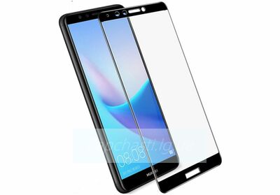 Защитное стекло Полное покрытие для Huawei Y9 2018 Черное