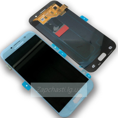 Дисплей для Samsung A720F Galaxy A7 (2017) 5,5"+ тачскрин (голубой) (OLED)