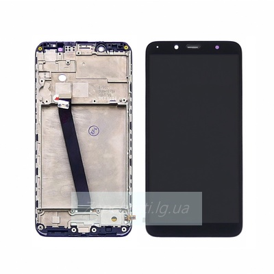 Дисплей для Xiaomi Redmi 7A + тачскрин + рамка (черный) ORIG PRC