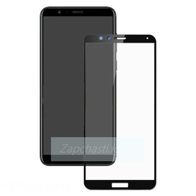 Защитное стекло Полное покрытие для Huawei Honor 7X Черное