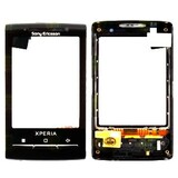 Тачскрин для Sony Ericsson X10 Mini Pro (U20), чёрный, с передней панелью