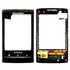 Тачскрин для Sony Ericsson X10 Mini Pro (U20), чёрный, с передней панелью