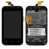 Дисплей для Prestigio MultiPhone PAP 4044 DUO + touchscreen, чёрный, с передней панелью