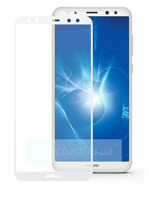 Защитное стекло Полное покрытие для Huawei Nova 2i Белое