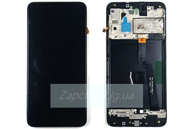Дисплей для Samsung M225F/Galaxy M22 в рамке + тачскрин (черный) ORIG 100%