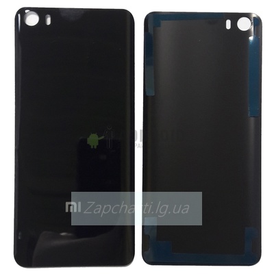 Задняя крышка Xiaomi Mi5, черная, оригинал (Китай) стекло