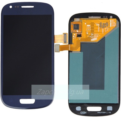 Дисплей для Samsung i8190 Galaxy S III Mini + тачскрин (синий)