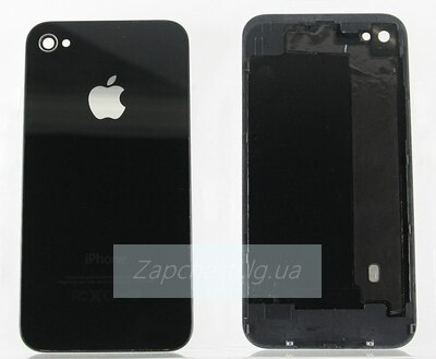 Задняя крышка для iPhone 4 (черный) класс AAA