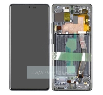 Дисплей для Samsung G770 Galaxy S10 Lite в рамке + тачскрин (черный) 100%
