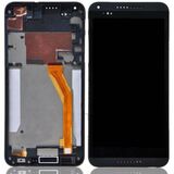 Дисплей для HTC Desire 816, черный, с передней панелью, с сенсорным экраном, желтый шлейф
