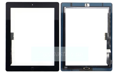 Тачскрин для iPad 3 / 4 / NEW + кнопка HOME (черный)