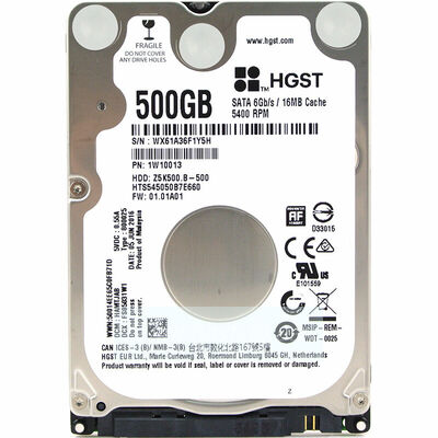 Жесткий диск HGST Travelstar Z5K500.B-500 HTS545050B7E660    16 Мб 5400 об/мин