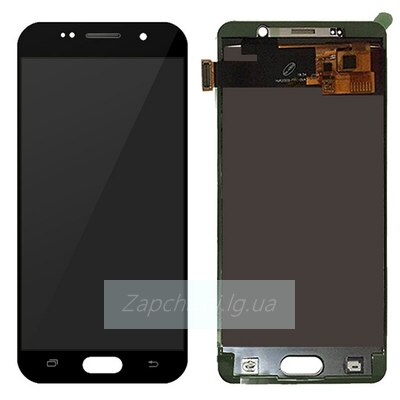 Дисплей для Samsung A510F Galaxy A5 (2016) + тачскрин (черный) (copy LCD с регулир. подсв)