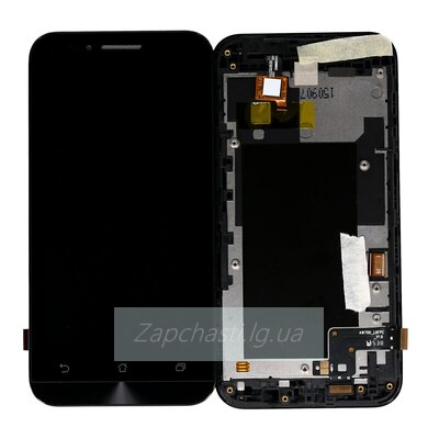 Дисплей для Asus ZenFone Go (ZC451TG) в рамке + тачскрин (черный)