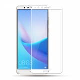 Защитное стекло Полное покрытие для Huawei Y9 2018 Белое