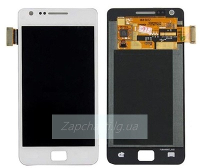 Дисплей для Samsung i9100 Galaxy S2 + touchscreen, белый