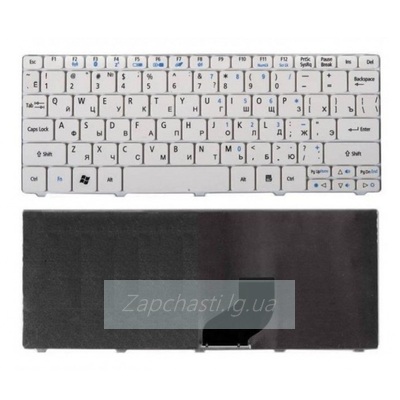Клавиатура для ноутбука Acer Aspire One D255/D260/521/532/532H/533/AOD532H/D257 (белый)
