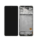 Дисплей для Samsung M317F (M31s) в рамке + тачскрин (черный) ОРИГ100%